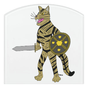 Warrior Cat Türschild