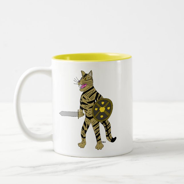 Warrior Cat Zweifarbige Tasse (Links)