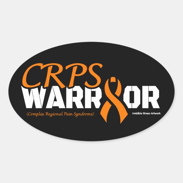 WARRIOR...CRPS OVALER AUFKLEBER (Vorderseite)