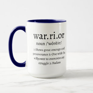 Warrior Definition-Tasse Tasse