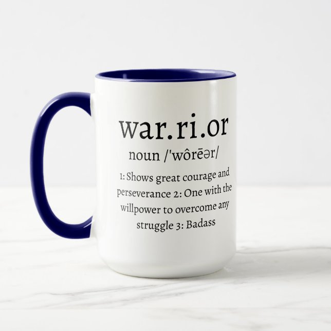 Warrior Definition-Tasse Tasse (Links)