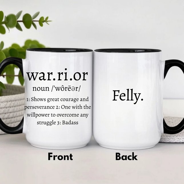 Warrior Definition-Tasse Tasse (Von Creator hochgeladen)
