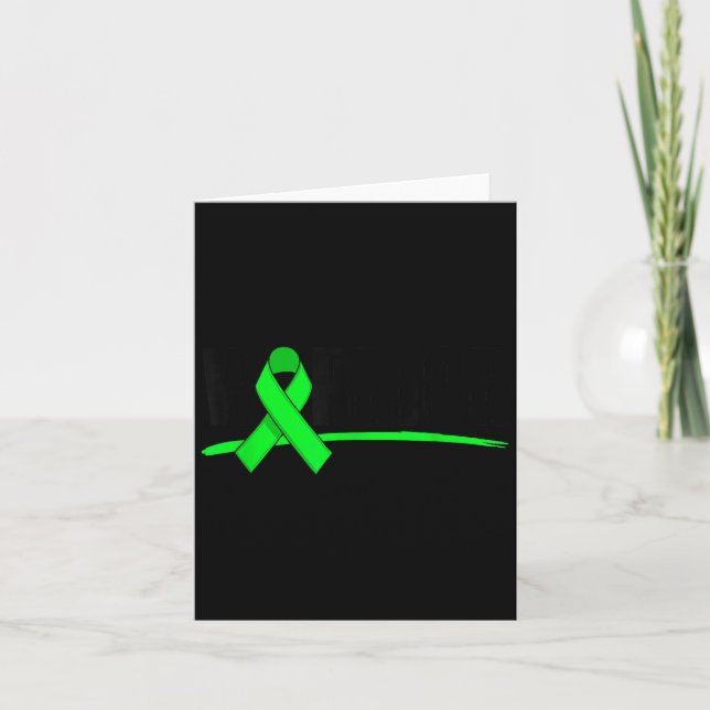 Warrior Depression Anxiety Mental Health Awareness Karte (Vorderseite)