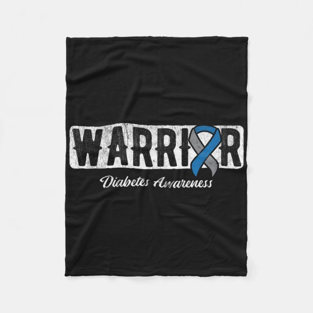 Warrior Diabetes Awareness  Fleecedecke (Vorderseite)