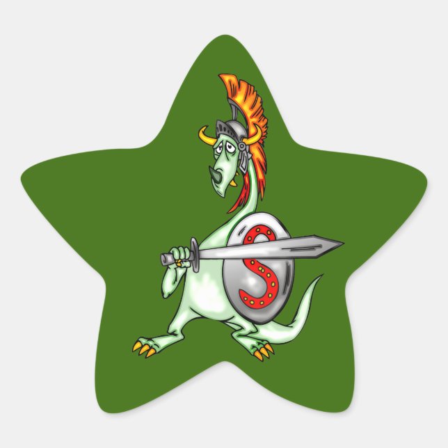 Warrior Dragon Stern-Aufkleber (Vorderseite)