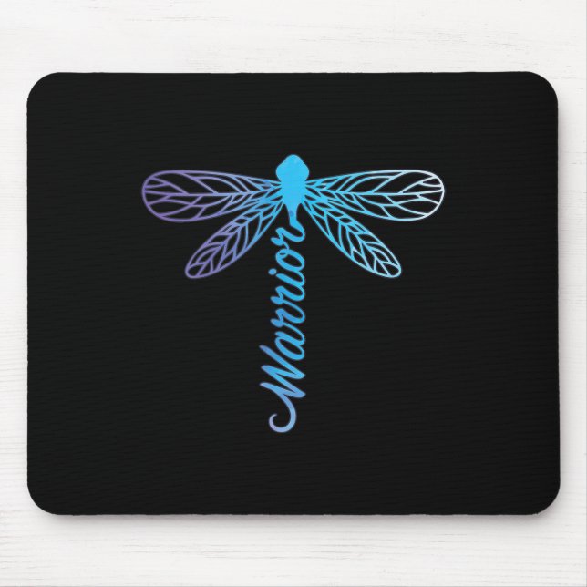 Warrior Dragonfly Suicide Prevention Psychische Ge Mousepad (Vorne)