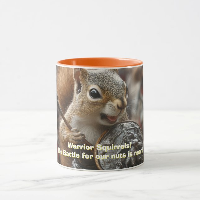 Warrior Eichhörnchen Zwei-Tone-Tasse Tasse (Zentrum)