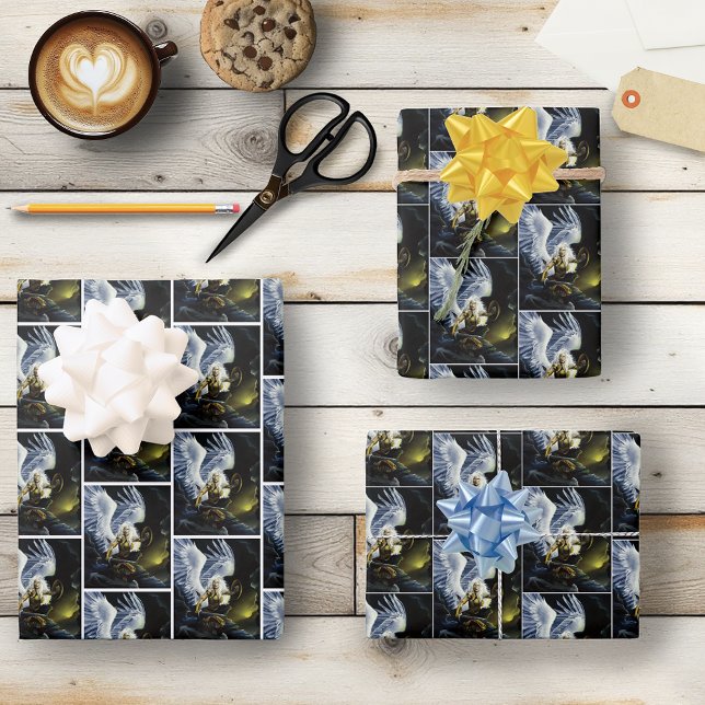 Warrior Fantasy Angel Sword Geschenkpapier Set (Von Creator hochgeladen)