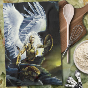 Warrior Fantasy Angel Sword Geschirrtuch