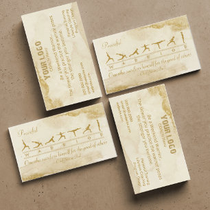 Warrior Fitness Business Card - Empowerment & Moti Visitenkarte