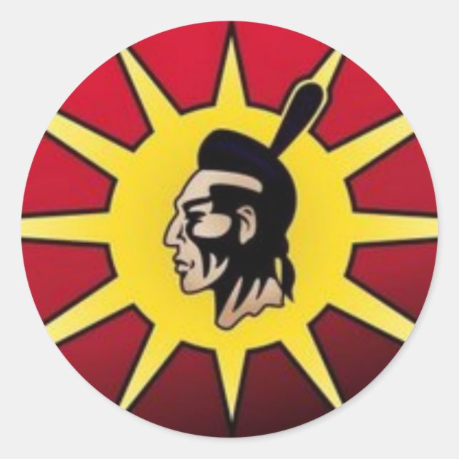 Warrior-Flagge Runder Aufkleber (Vorderseite)