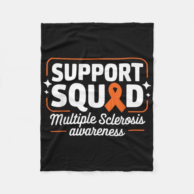 Warrior Frau Support Squad Multiple Sklerose Awa Fleecedecke (Vorderseite)