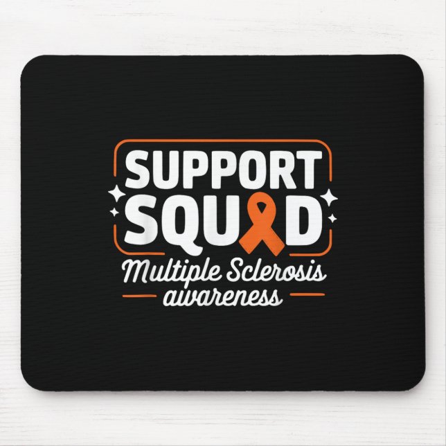 Warrior Frau Support Squad Multiple Sklerose Awa Mousepad (Vorne)