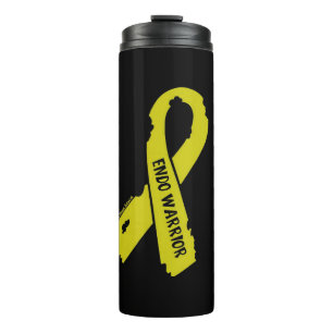 Warrior/gerissenes Band...Endometriose Thermosbecher