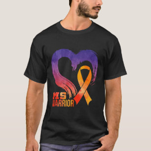 Warrior Herz Multiple Sklerose Bewusstsein Monat 1 T-Shirt