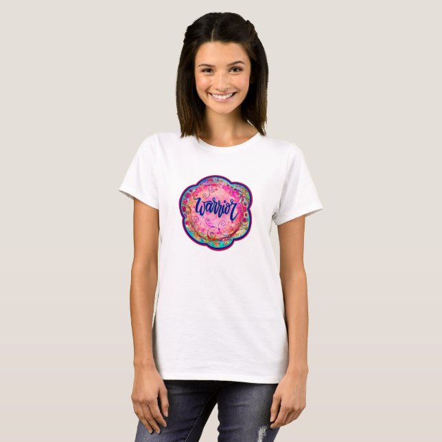 Warrior Hübsch Pink Inspirivity T - Shirt (Vorne ganz)