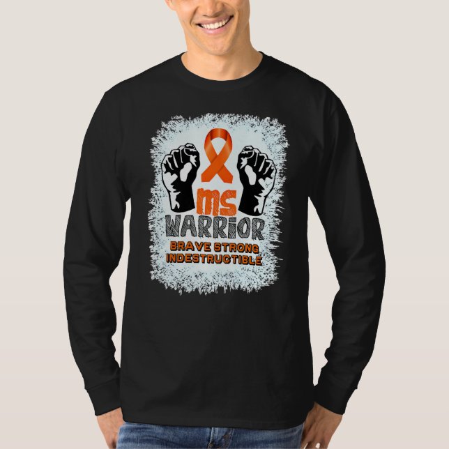 Warrior Indestrucable Multiple Sklerose Aware T-Shirt (Vorderseite)