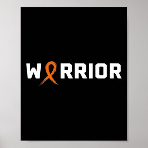 WARRIOR LEUKEMIA SHIRT - Blutkrebs-Bewusstsein Poster