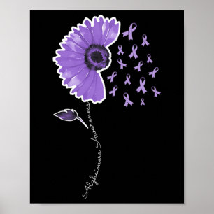 Warrior Lila Sunflower Niedlich Ribbon Poster