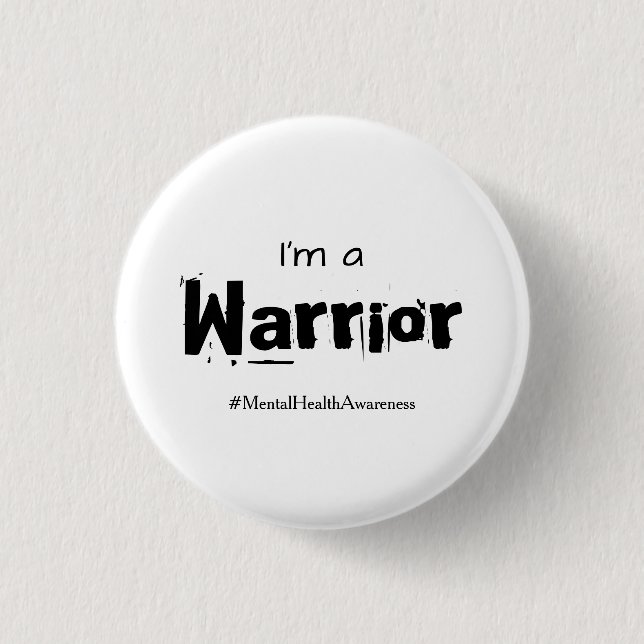 Warrior Mental Health Awareness Button Standard (Vorderseite)