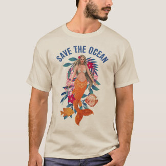 Warrior Mermaid - Rett des Ozeans T-Shirt