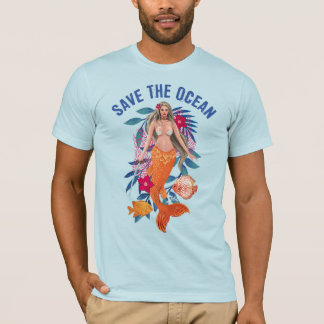 Warrior Mermaid - Rett des Ozeans T-Shirt