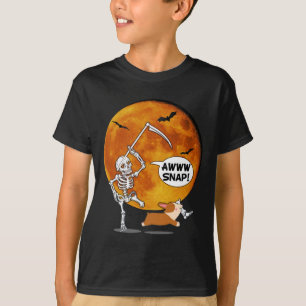 Warrior Messy Bun Leopard Brustkrebs Bewusstsein T-Shirt