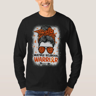 Warrior Messy Bun Leopard Multiple Sklerose A T-Shirt