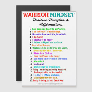 WARRIOR MINDSET MAGNETIC CARD MAGNETKARTE