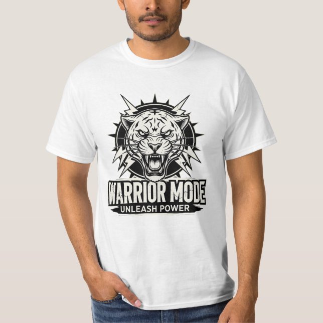 Warrior Mode Activated – Unleash Your Power T-Shirt (Vorderseite)