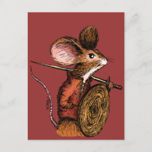 Warrior Mouse Postkarte