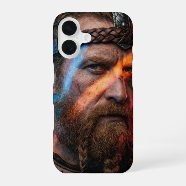Warrior of Fire and Ice - iPhone 16 Protective Cas Hülle (Rückseite)