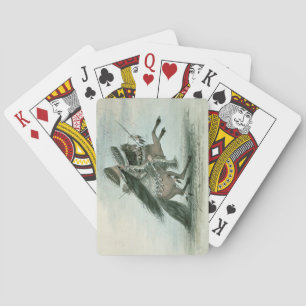 Warrior of the Crow Tribe (w/c on paper) Spielkarten