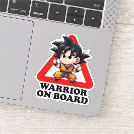 Warrior on board aufkleber