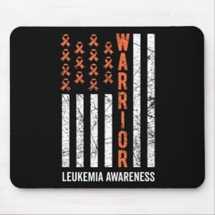 Warrior Orange Ribbon Leukämie Krebs Bewusstsein Mousepad