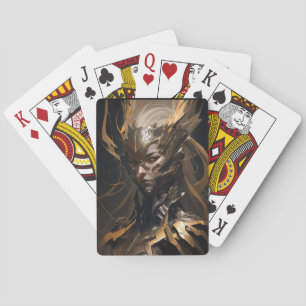 Warrior Portrait Fantasy Malerei Wilder Geist Spielkarten