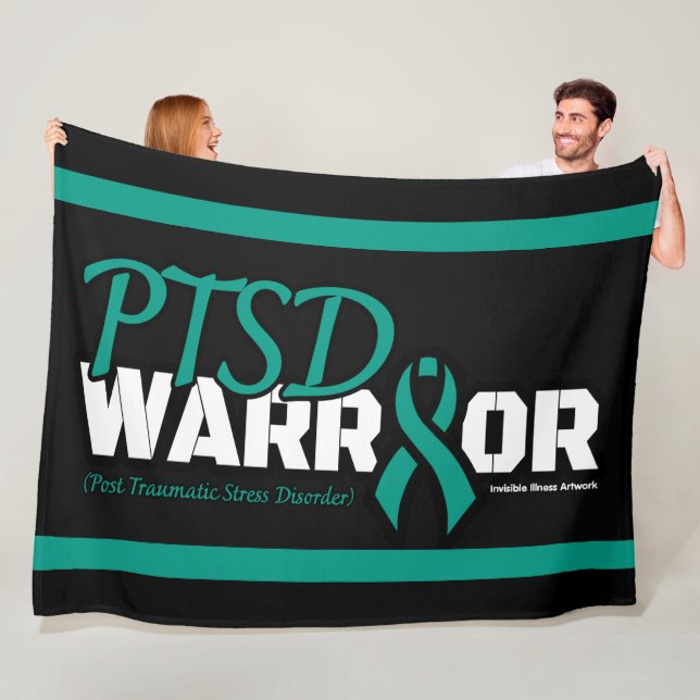 WARRIOR...PTSD FLEECEDECKE (Beispiel)