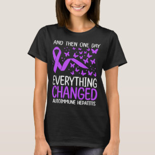 Warrior Ribbon Autoimmune Hepatitis Bewusstsein T-Shirt