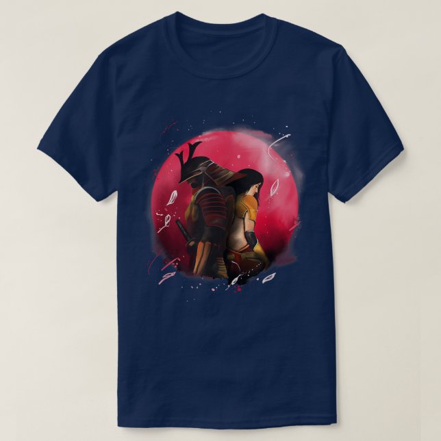 Warrior Samurai Japan T - Shirt (Design vorne)