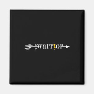 Warrior Semicolon May Mental Health Awareness Mont Magnet