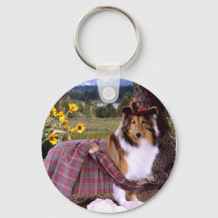 Warrior Sheltie Magnet Schlüsselanhänger