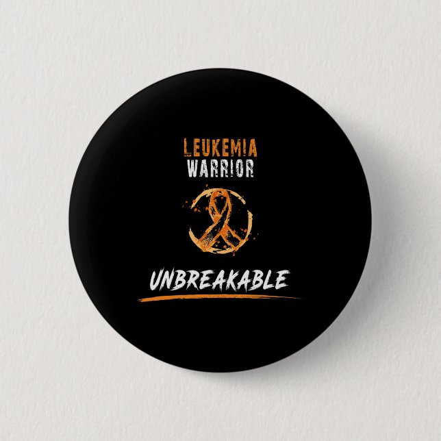 Warrior Shirt Leukämie Bewusstsein Button (Vorderseite)