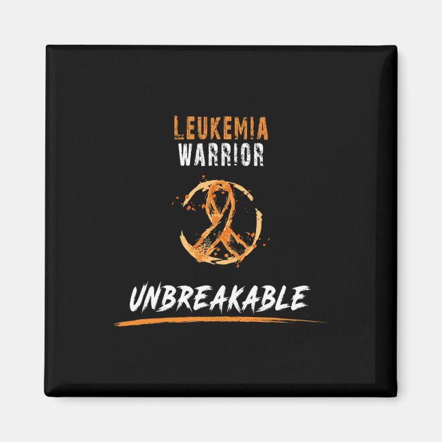 Warrior Shirt Leukämie Bewusstsein Magnet (Vorne)