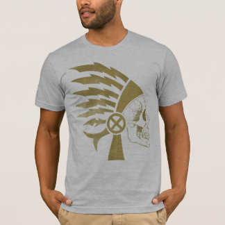 Warrior Skull Gold T-Shirt