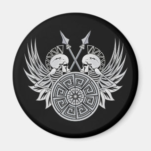 Warrior Skulls Magnet