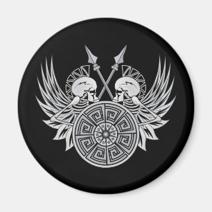 Warrior Skulls Magnet