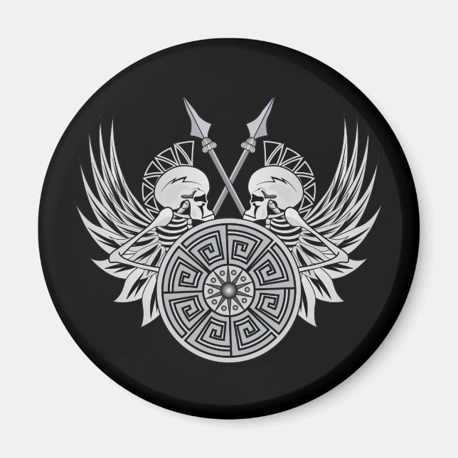 Warrior Skulls Magnet (Vorne)