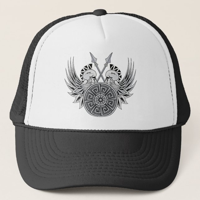 Warrior Skulls Truckerkappe (Vorderseite)
