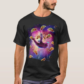 Warrior Space Cat Auf Dolphin Unicorn Taco T Shirt
