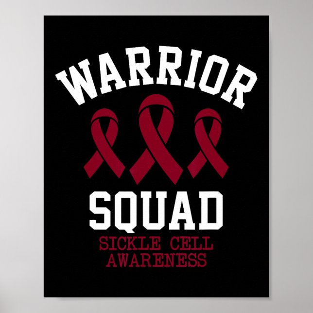 Warrior Squad - Sichelzellenbewusstsein Monat Burg Poster (Vorne)